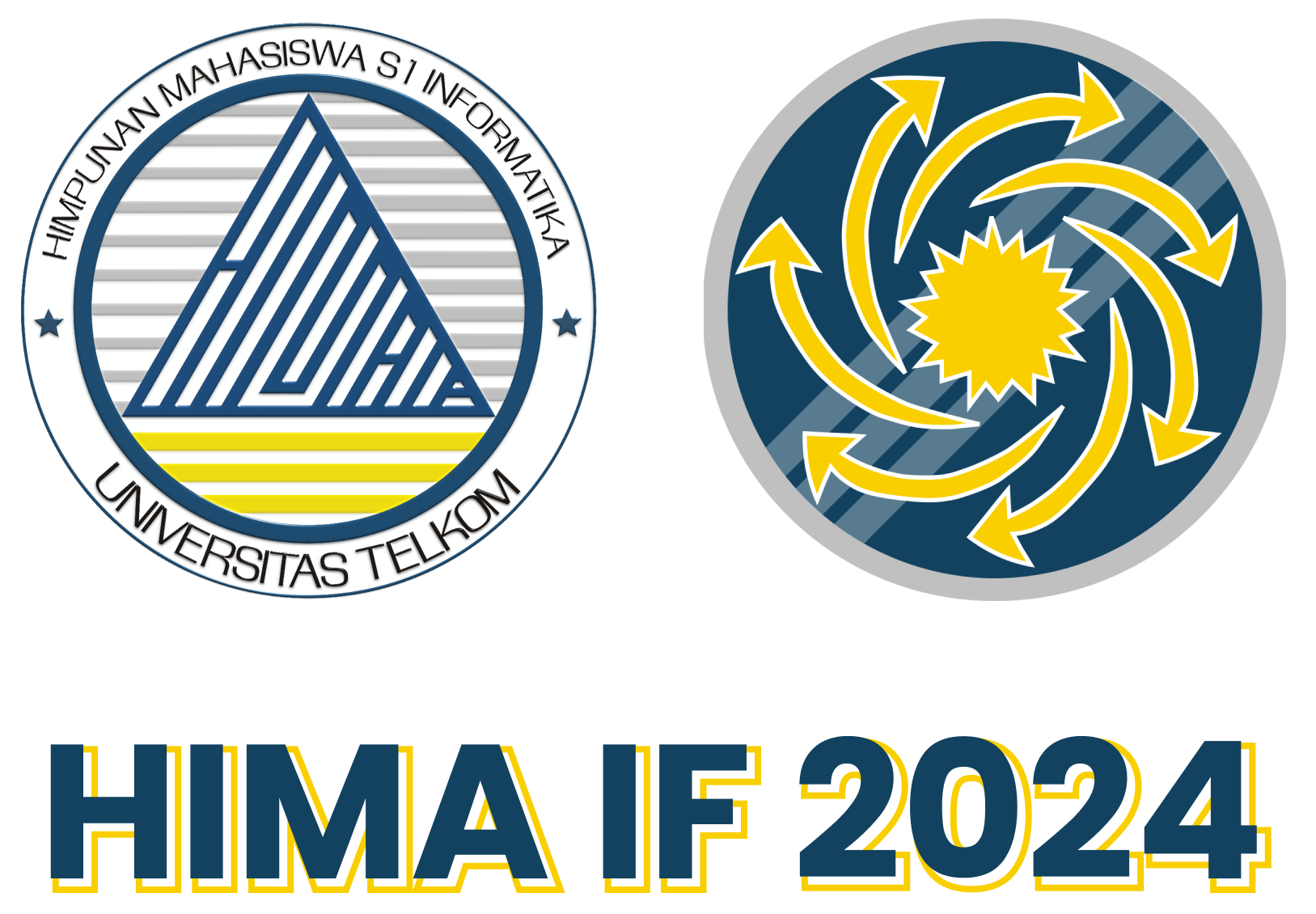 Logo white HIMA IF HIMPUNAN MAHASISWA S1 INFORMATIKA Telkom University